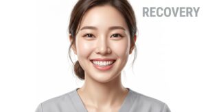 미백 후 회복 및 치아 관리 컨셉
